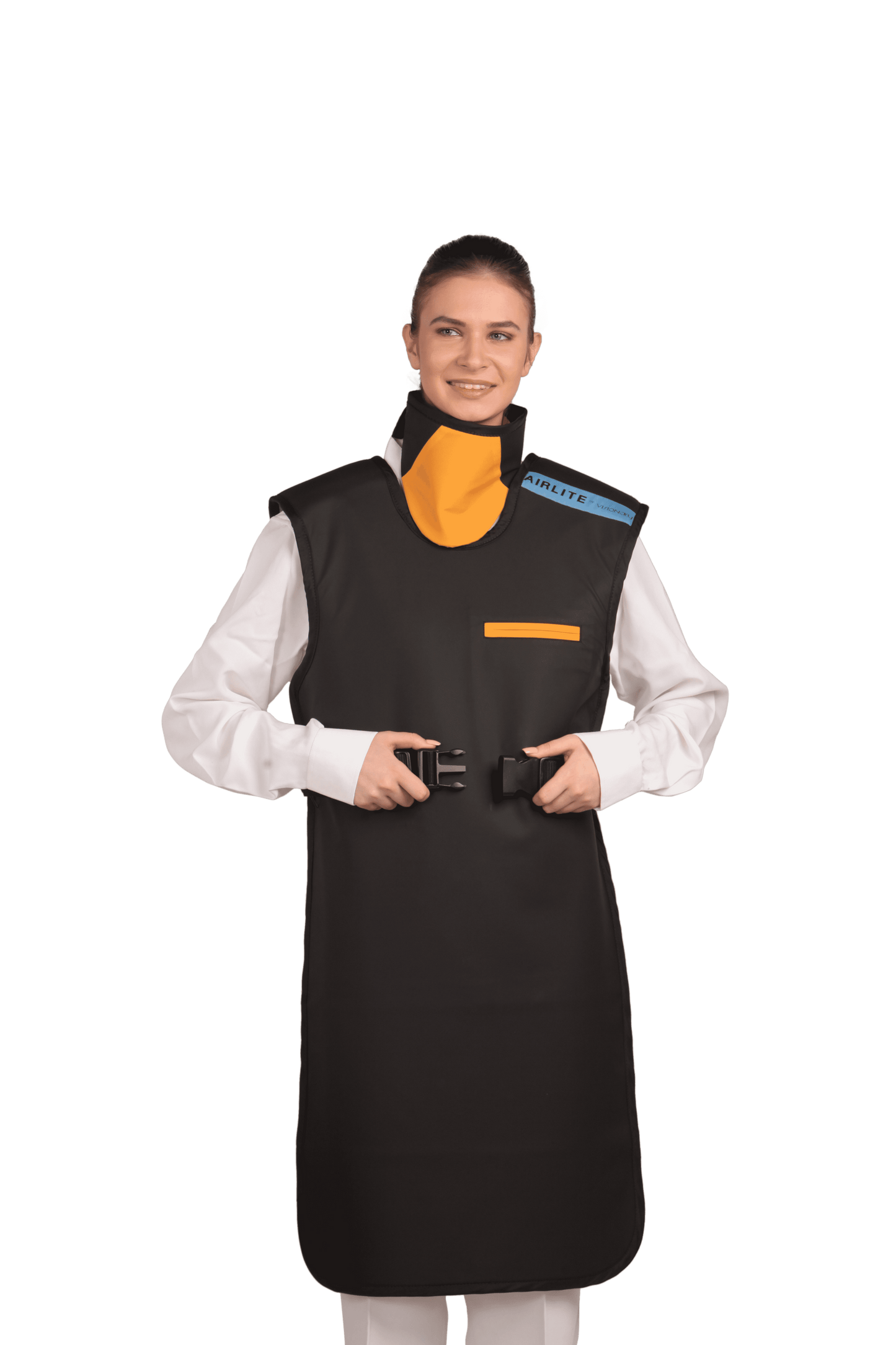 Snap Lock Lead Apron with Thyroid Collar - Shmira™ Traditional Lead