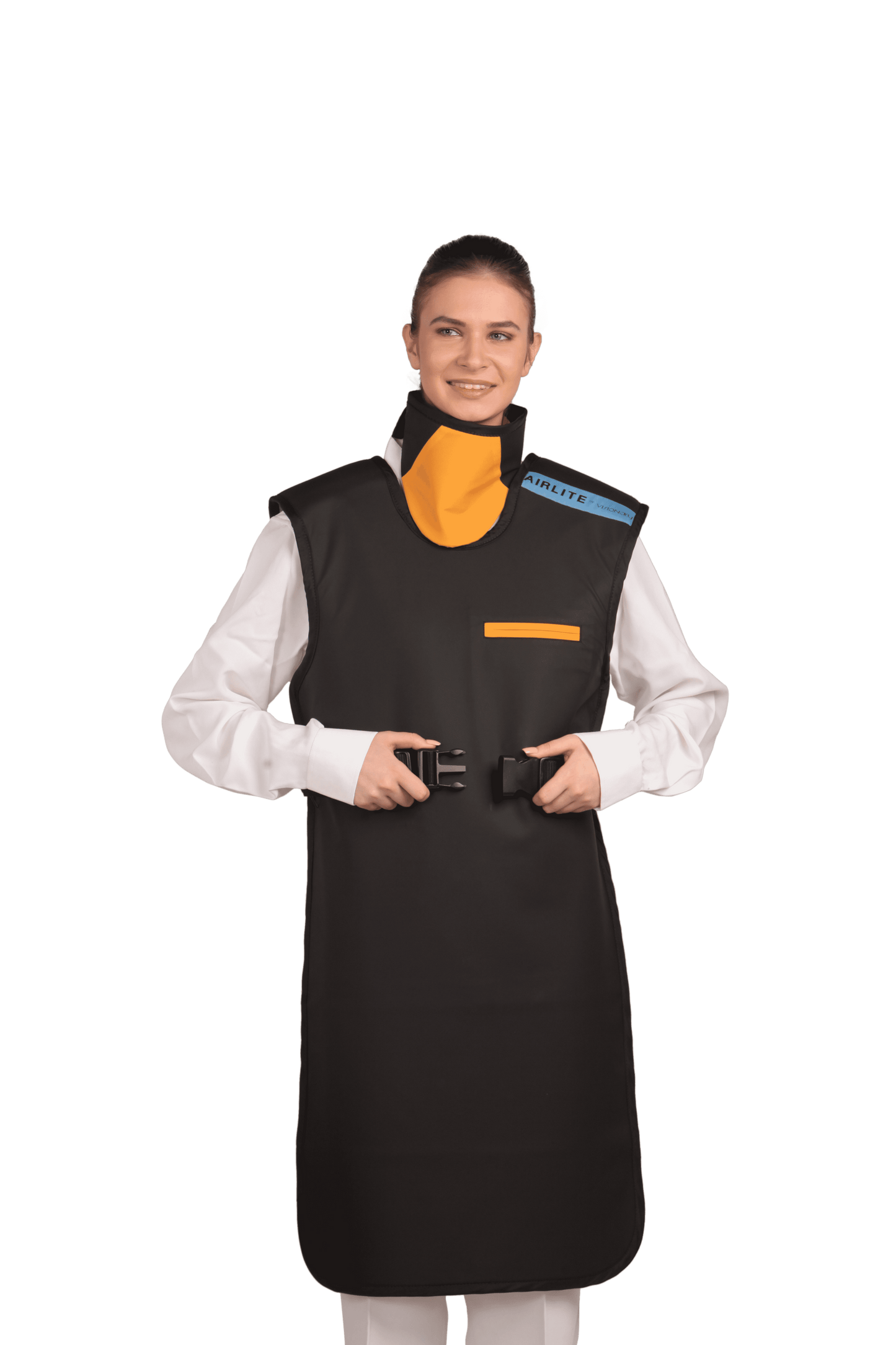 Snap Lock Lead-Free X-ray Apron with Thyroid Collar - AirLite™